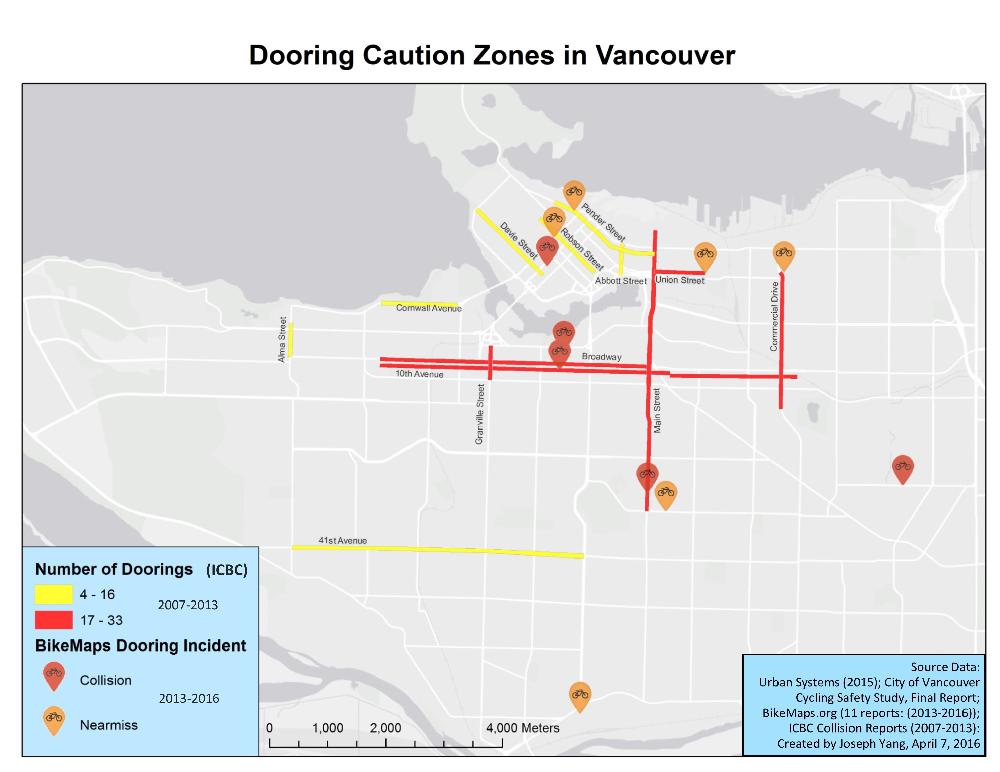 Dooring map yvr