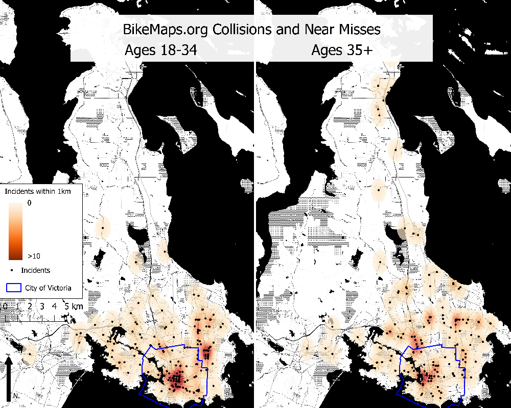 BikeMaps.org incidents by gender